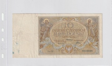 10 Złotych - 20 lipca 1929 - Seria GF