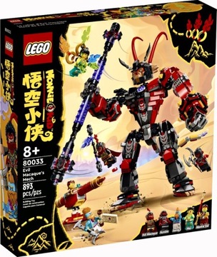 LEGO Monkie Kid 80033 Mech Evil Macaque’a NOWE!8+ 