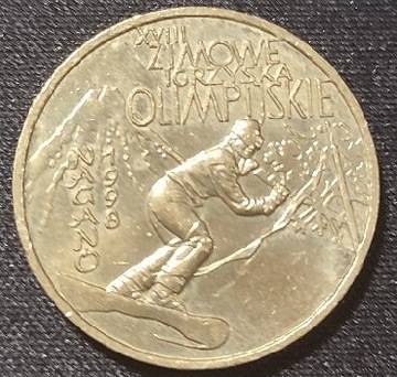 Moneta 2 zł. XVIII Zimowe igrzyska olimpijskie 