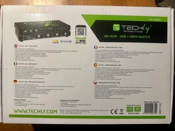 TECHLY KVM 4xHDMI 4K USB Dolby True HD DTS