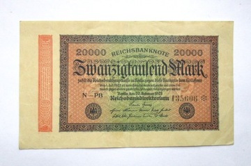 20 000 Marek 1923 r. Niemcy