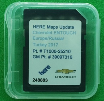 Mapa Europy karta SD Chevrolet Malibu, GMC