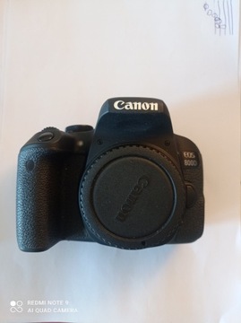 Canon EOS 800D używany + mikrofon + torba Manfrotto