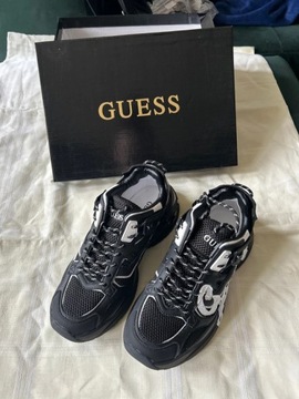 Sneakersy guess czarne damskie