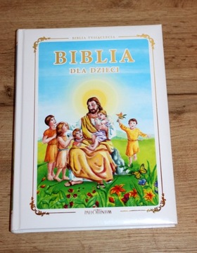 BIBLIA DLA DZIECI tysiąclecia KOMUNIA PREZENT NOWA