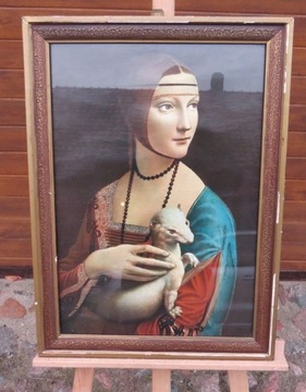 Dama z Łasiczką 66 x 48 cm 