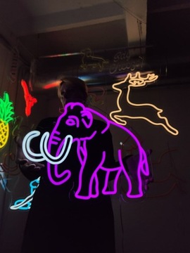 Mamut.Napisy Świetlne.Dekoracje Neon LED