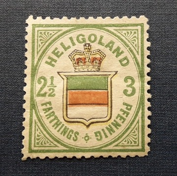 Znaczek Niemcy Helgoland 1876 czysty