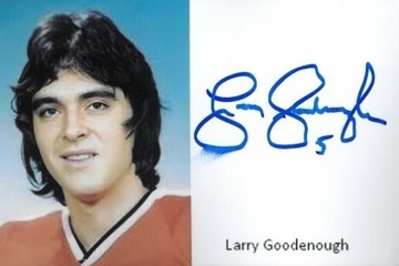 Goodenough Larry mistrz NHL autograf