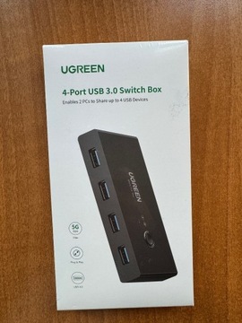 Nowy switch Ugreen USB 2 IN  na 4 OUT