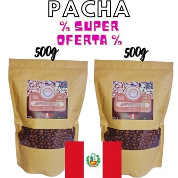 Kawa ziarnista 2x 500g Peru HONEY Ameryka Płd.