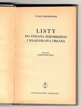 Listy do Stefana Żeromskiego - Julian Marchlewski 