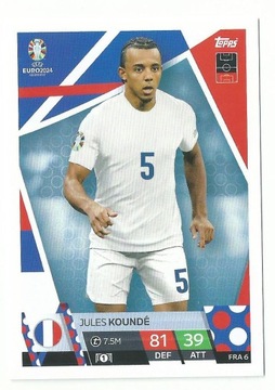 Match Attax EURO 2024 KOUNDE FRA6