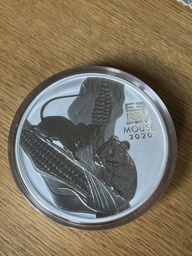 Lunar 3 Rok Myszy 2020, 1kg Ag, Perth Mint