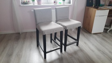 2x Stołki barowe krzesła Hokery Ikea Bergmund 