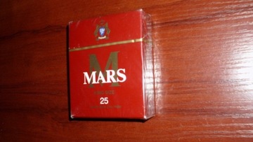 Papierosy MARS 25 papierosów w paczce 1994 r.