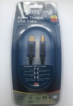 Kabel PureAV Hi-Speed USB 2.0 USB B->USB A - Nowy