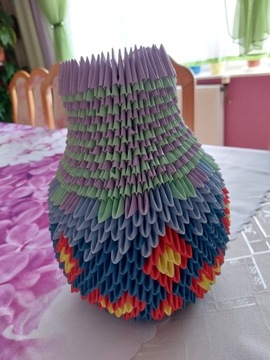 Wazon origami 