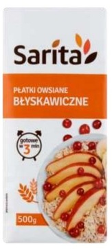 PŁATKI OWSIANE BŁYSKAWICZNE SARITA 500g