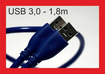 Kabel USB 3.0 USB-A/USB-A 1,8 m