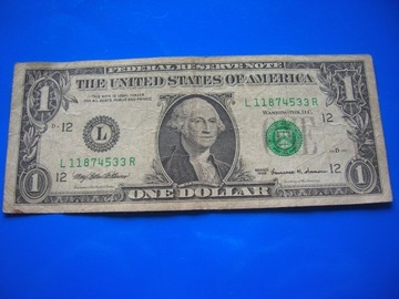 USA one dollar 1 dolar 1999 San Francisco "L"