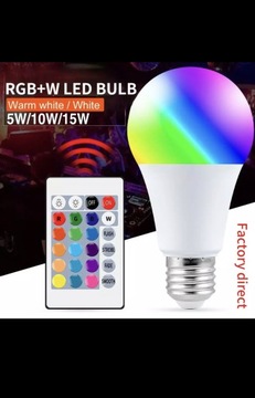 Żarówka RGB 16 kolorów E27 na sylwestra sylwester