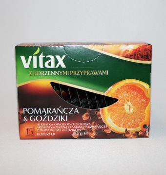 Herbata Vitax korzenna - pomarańcza i goździki 
