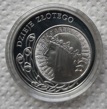 Moneta 10 zł 2006 r. Dzieje złotego, głowa kobiety