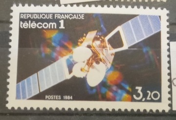 Znaczki czyste Francja 1984r Mi2459 Satelita 