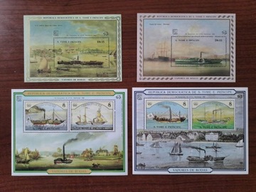 znaczki zestaw kolekcja  STATKI - ŻAGLOWCE 
