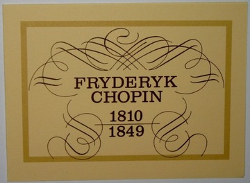 Karnet Fryderyk Chopin 1999