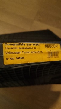 Komplet dywaników gumowych VW Touran 2015-