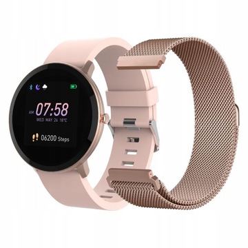 Smartwatch Forever ForeVive SB-320 dwa paski pulsometr krokomierz