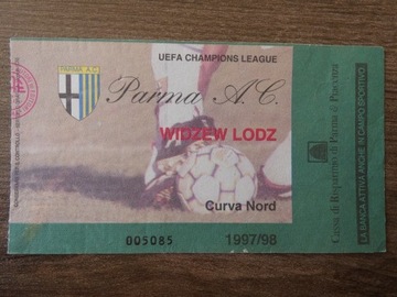 Bilet piłkarski Parma - Widzew 1997