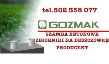 Szamba betonowe 5m3, zbiornik na deszczówkę szambo