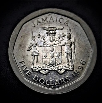 5  DOLLARS--1996---JAMAICA