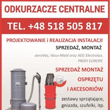 Odkurzacz Centralny sprzedaż montaż projektowanie 