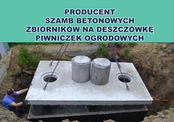 Szamba betonowe 5m3, zbiornik na deszczówkę szambo