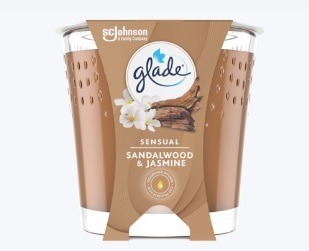 GLADE świeca zapachowa Sensual Sandalwood Jasmine