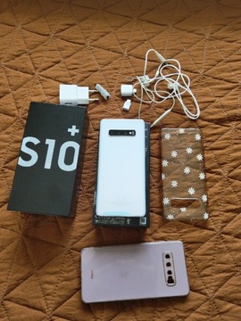 Samsung S10+, Biały, Zestaw