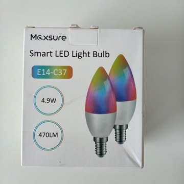 Smart LED żarówki Maxsure E14-C37 2 szt 