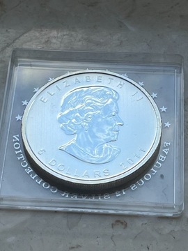 Moneta srebrna Kanadyjski Liść Klonowy 2011