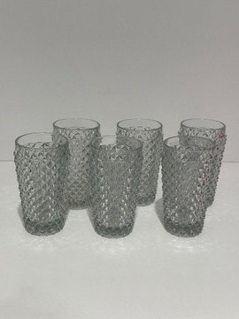 Komplet 6 szklanek ze szkła kryształowego vintage