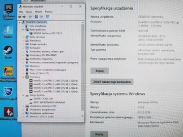 Komputer i5 GTX 8GB dysk SSD + HDD