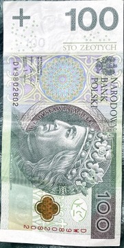 Banknot 100zł DW9892802