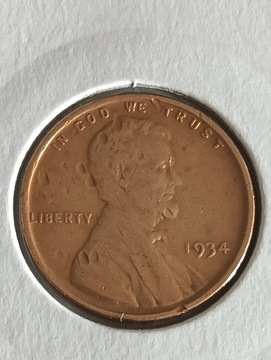 1 cent 1934 USA 