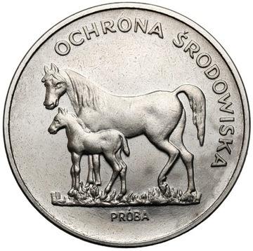 PRÓBA Nikiel 100 złotych 1981 Konie