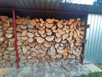 Drewno kominkowe opałowe sosnowe mieszane suszone sezonowane grube