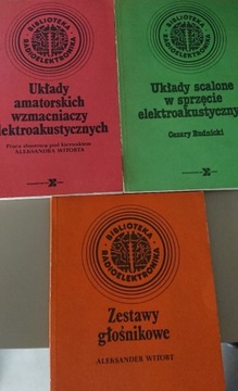 Trzy książki z cyklu Biblioteka Radioelektronika