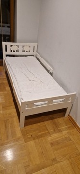 Rama łóżka z barierką Kritter IKEA 70x160, materac